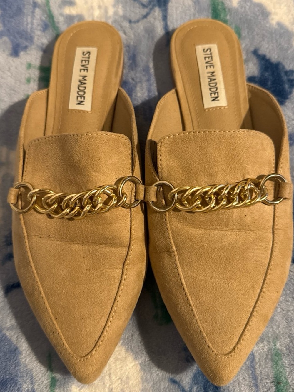 Steve Madden suede mules